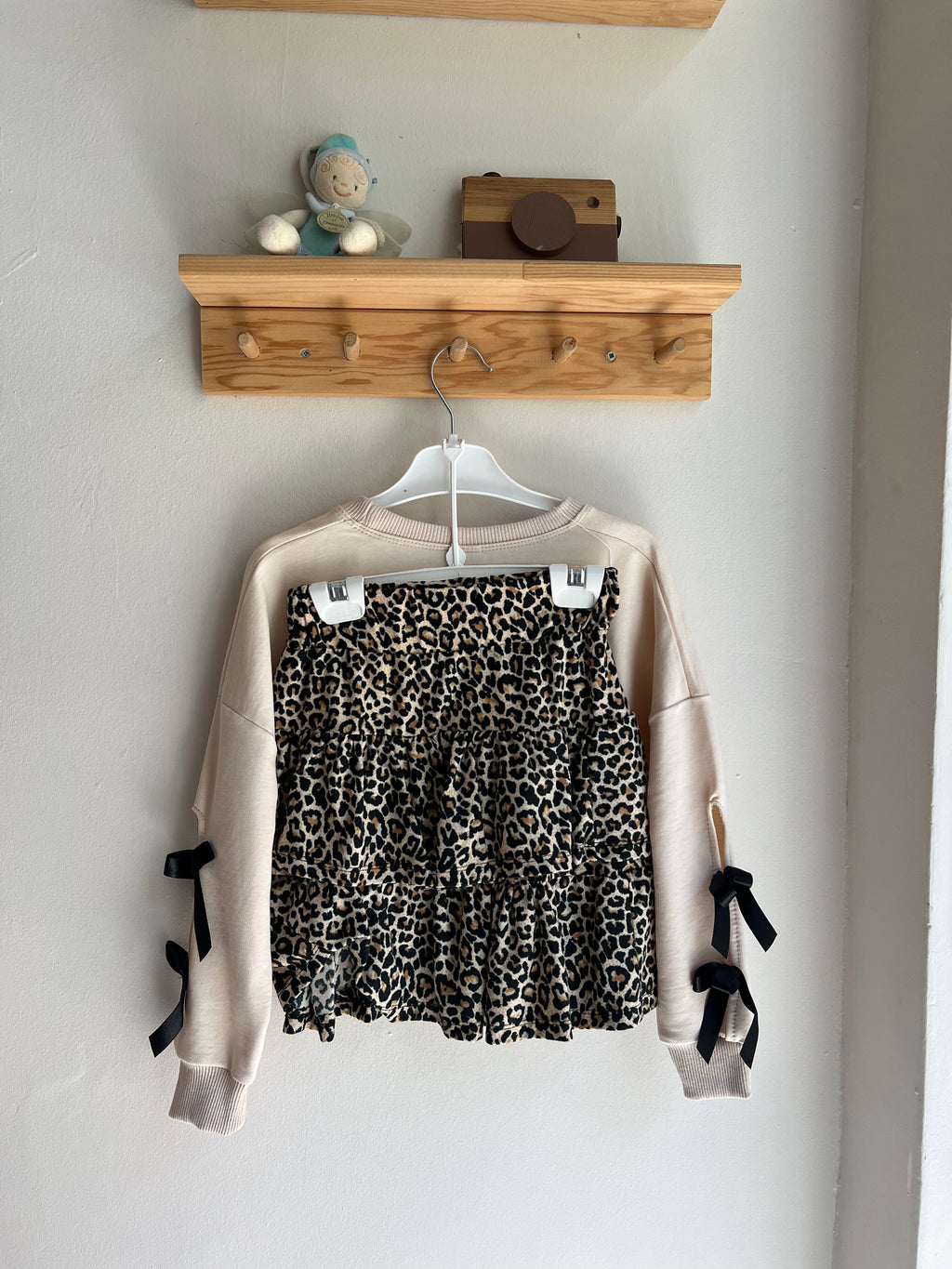 Leopar Etekli Sweat Takım