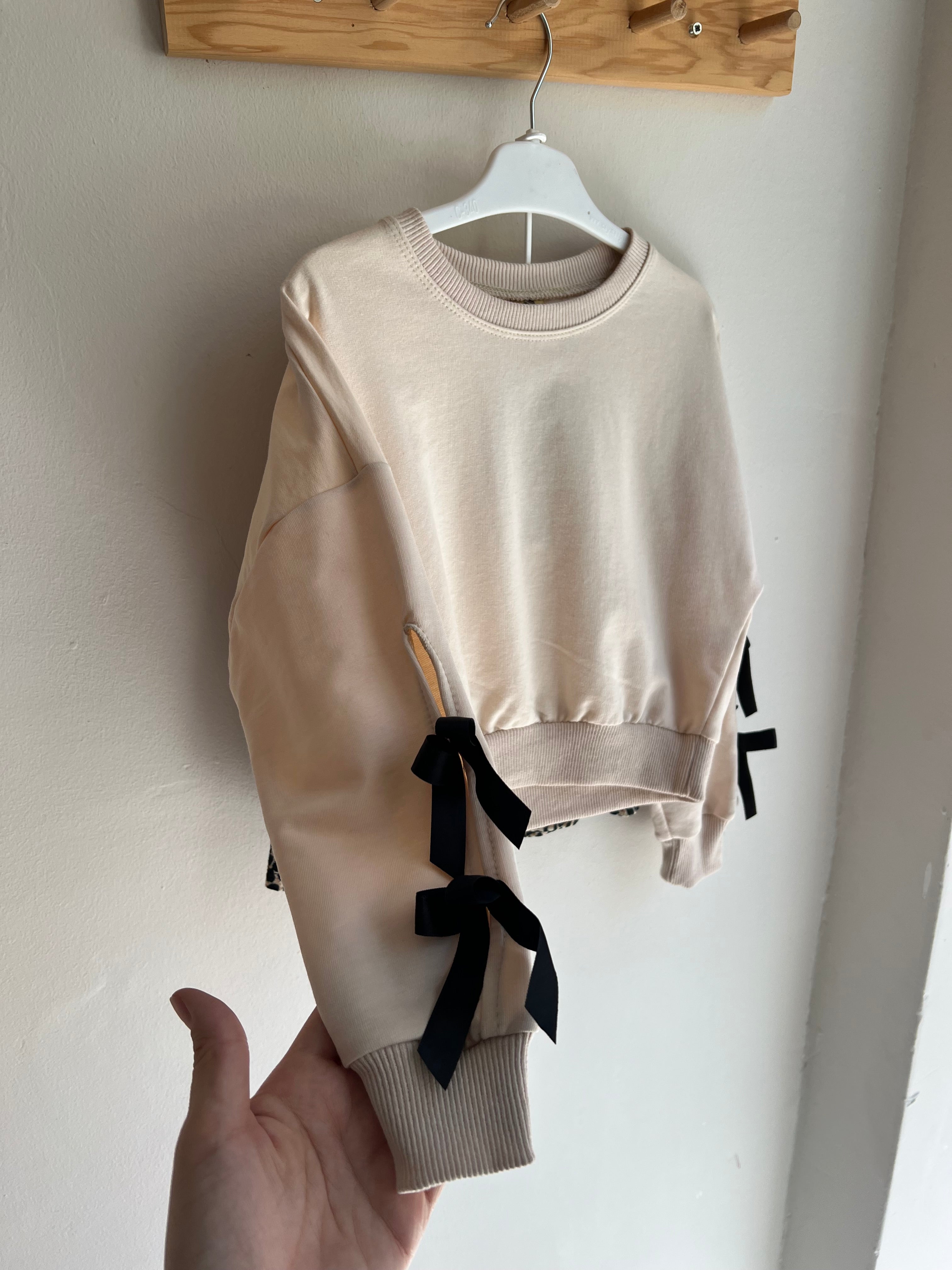 Leopar Etekli Sweat Takım