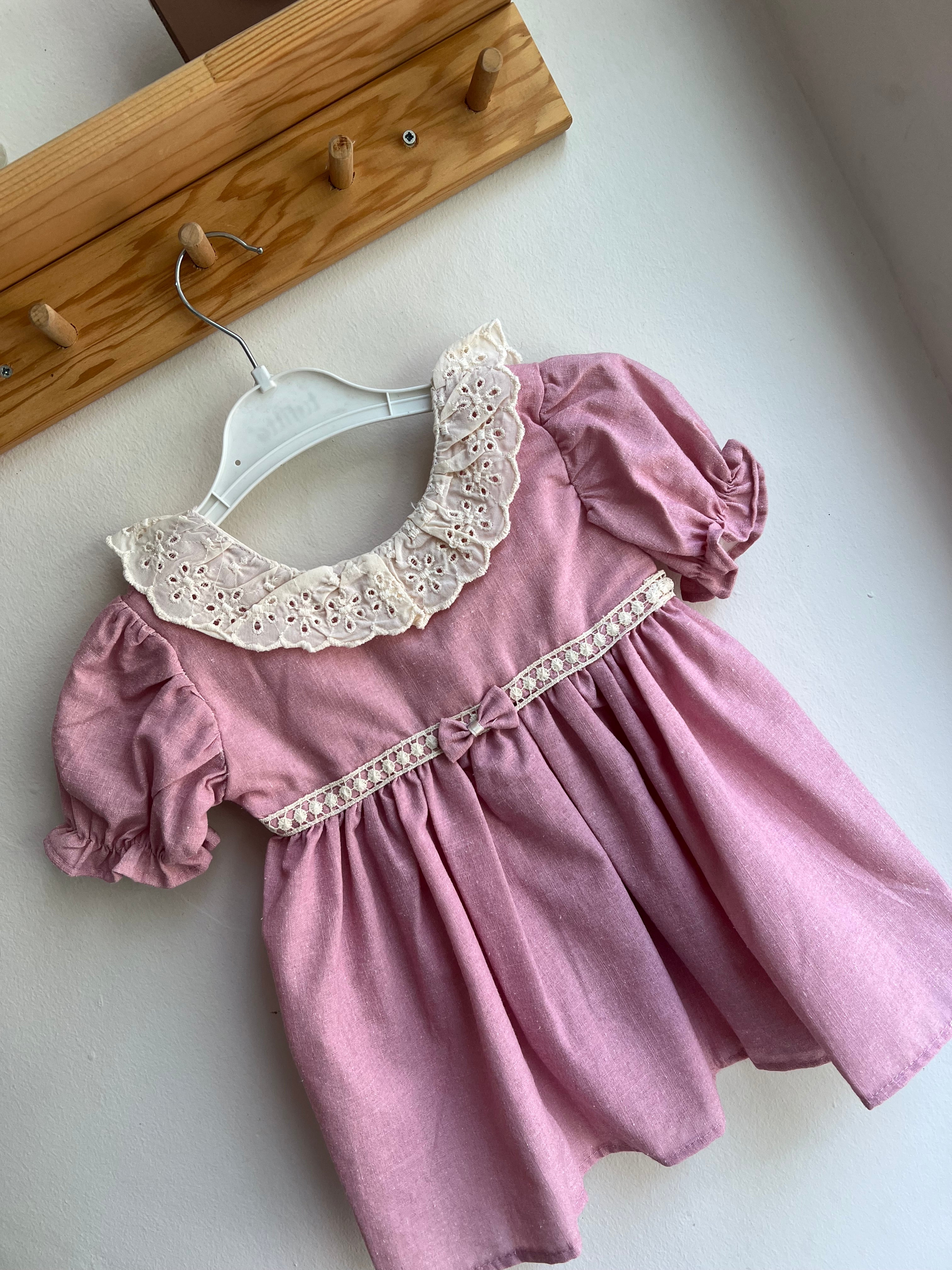 Fiyonk Pembe Elbise